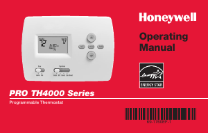 Manual Honeywell TH4000 Thermostat