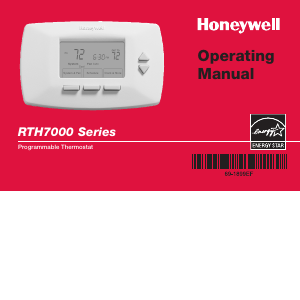Manual Honeywell RTH7000 Thermostat
