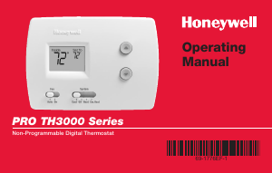 Manual Honeywell TH3000 Thermostat