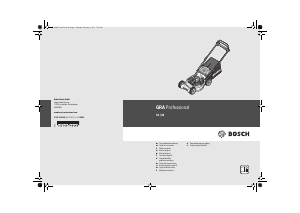 Manuale Bosch GRA 48 Professional Rasaerba
