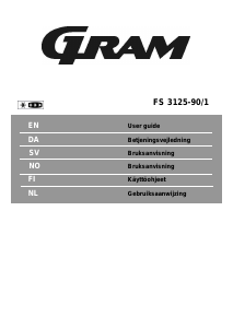 Bruksanvisning Gram FS 3125-90/1 Fryser