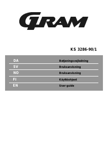 Brugsanvisning Gram KS 3286-90/1 Køleskab