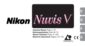 Mode d’emploi Nikon Nuvis V Camera