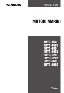 Manuale Yanmar 4BY3-180 Motore per barca