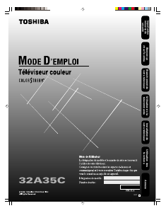 Mode d’emploi Toshiba 32A35C Téléviseur