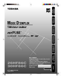 Mode d’emploi Toshiba 26HF86C Téléviseur