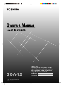 Handleiding Toshiba 20A42 Televisie