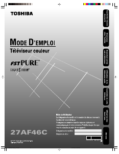 Mode d’emploi Toshiba 27AF46C Téléviseur