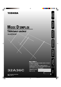 Mode d’emploi Toshiba 32A36C Téléviseur