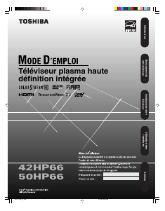 Mode d’emploi Toshiba 50HP66 Téléviseur plasma