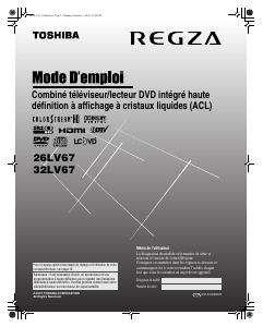 Mode d’emploi Toshiba 26LV67 Téléviseur LCD