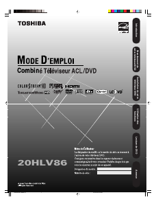 Mode d’emploi Toshiba 20HLV86 Téléviseur LCD
