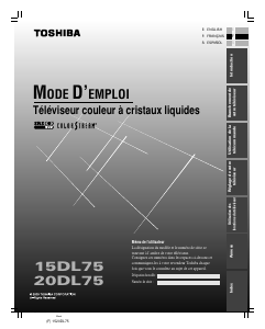 Mode d’emploi Toshiba 20DL75 Téléviseur LCD