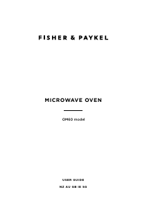 Bruksanvisning Fisher and Paykel OM60NDBB1 Mikrovågsugn