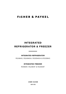 Bruksanvisning Fisher and Paykel RS2484SRHK1 Kylskåp