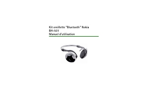 Mode d’emploi Nokia BH-501 Casque