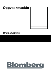 Brugsanvisning Blomberg GVN 9483 E6 Opvaskemaskine