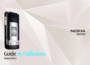 Mode d’emploi Nokia N76-1 Téléphone portable