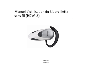 Mode d’emploi Nokia HDW-3 Headset