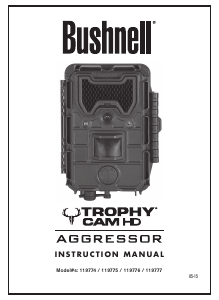 Handleiding Bushnell 119776 Trophy Cam HD Aggressor Actiecamera