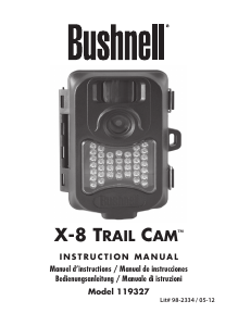 Bedienungsanleitung Bushnell 119327 X-8 Trail Cam Action-cam