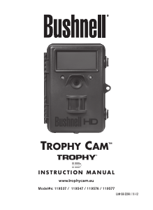 Manual Bushnell 119577 Trophy Cam HD Action Camera