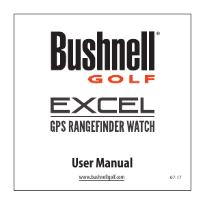Handleiding Bushnell Excel Golf Sporthorloge
