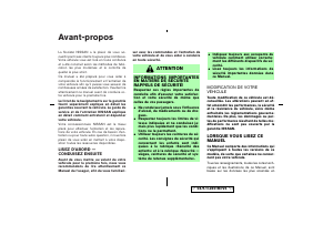 Mode d’emploi Nissan Murano (2004)