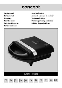 Manual de uso Concept SV3052 Grill de contacto