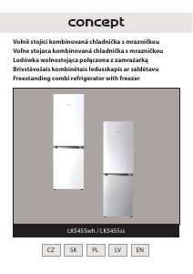 Manual Concept LK5455WH Fridge-Freezer