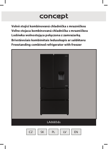 Rokasgrāmata Concept LA6683DS Ledusskapis ar saldētavu