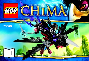 Bruksanvisning Lego set 70000 Chima Razcals seilfly