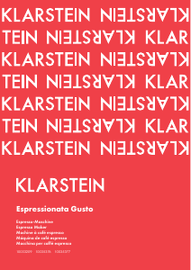 Manuale Klarstein 10035376 Espressionata Gusto Macchina per espresso