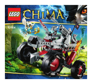 Bruksanvisning Lego set 70004 Chima Wakz vargspårare