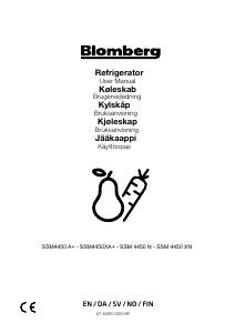 Bruksanvisning Blomberg SSM 4450 N Kjøleskap
