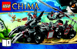 Bruksanvisning Lego set 70009 Chima Worriz stridslya