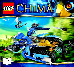 Manuale Lego set 70013 Chima L'aquila cingolata di Equila