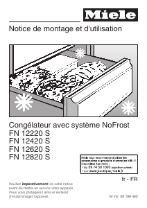 Mode d’emploi Miele FN 12820 S Congélateur