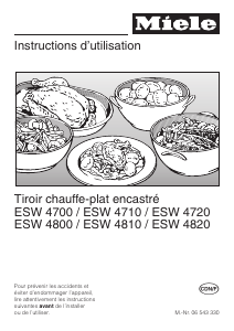 Mode d’emploi Miele ESW 4800 Tiroir chauffant