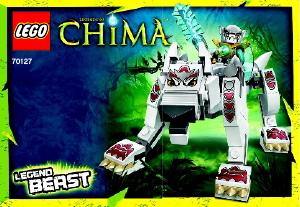 Bruksanvisning Lego set 70127 Chima Legendarisk vargbest