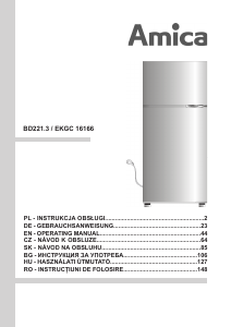 Handleiding Amica BD221.3 Koel-vries combinatie