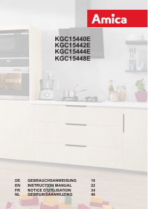 Mode d’emploi Amica KGC 15442 E Réfrigérateur combiné