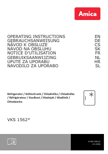 Bedienungsanleitung Amica VKS 15624-1 S Kühlschrank