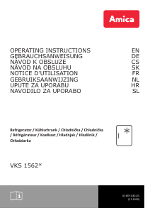 Handleiding Amica VKS 15622-1 T Koelkast