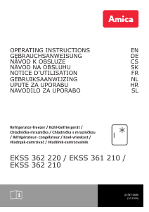 Priručnik Amica EKSS 362 210 Hladnjak