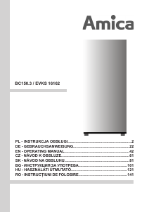 Наръчник Amica BC150.3 Хладилник