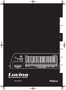 Mode d’emploi Roland AX-09 Lucina Synthétiseur
