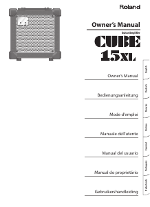 Manuale Roland CUBE-15XL Amplificatore per chitarra
