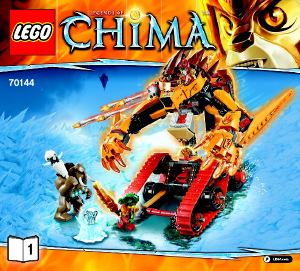 Brugsanvisning Lego set 70144 Chima Lavals ildløve