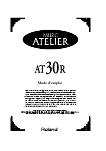 Mode d’emploi Roland AT-30R Atelier Orgue